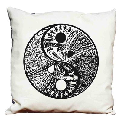 Yin yang decorative pillow