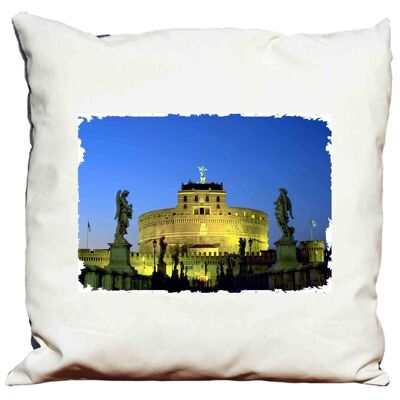Großes Kissen mit Polsterung 58 X 58 Castel Sant'Angelo _ ROM