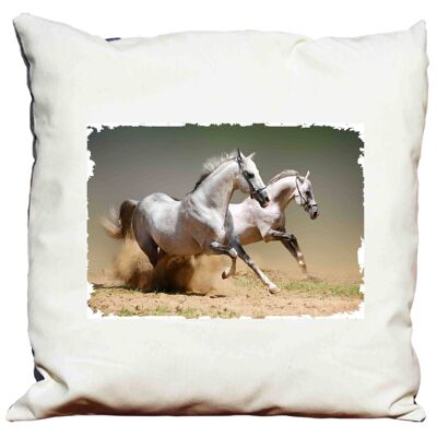 Coussin avec rembourrage 58 X 58 Chevaux