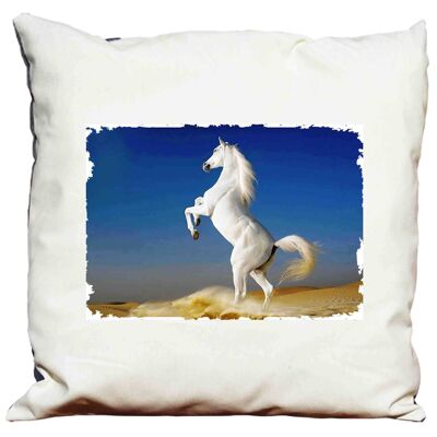 Cushion with padding 58 X 58 White Horse