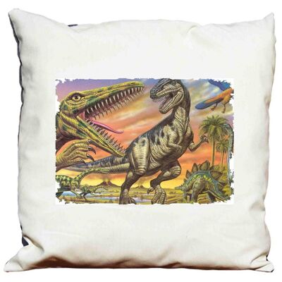 Kissen mit Polsterung 58 x 58 Dinosaurier