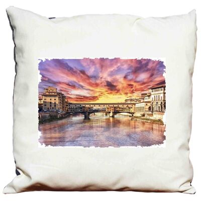 Kissen mit Polsterung 58 X 58 Firenze Ponte Vecchio