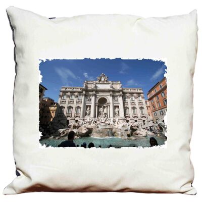 Big cushion with padding 58 X 58 Fontana di trevi Rome