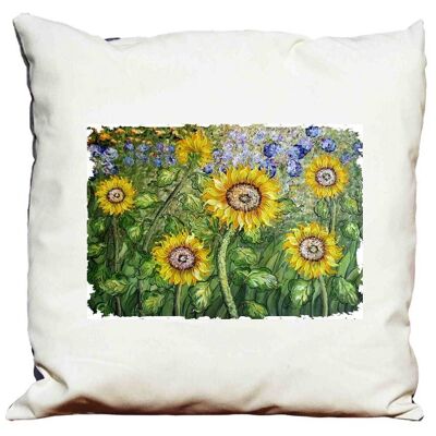 Kissen mit Polsterung 58 x 58 Sonnenblumen