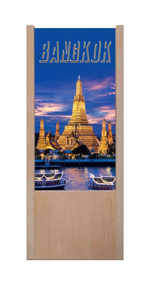 Lampada da tavolo in legno Bangkok