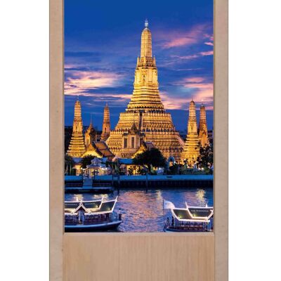 Lámpara de mesa de madera Bangkok