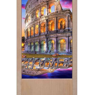 Colosseum Rome wooden table lamp