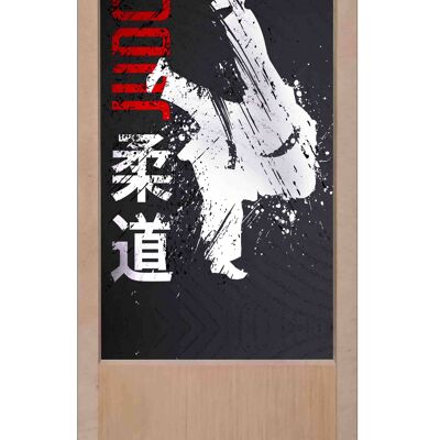 Lámpara de mesa de madera de judo