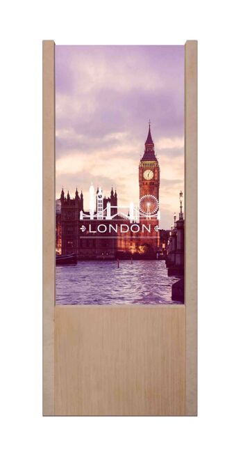 Lampe de table en bois Londres 1