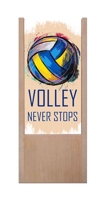 Lampe à poser en bois volley ne s'arrête jamais 1