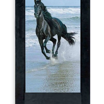 Black table lamp black horse