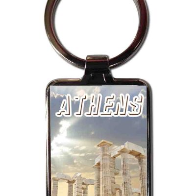 Athens steel key ring
