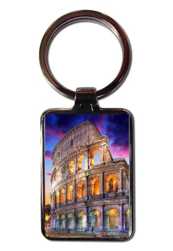 Porte-clés en acier Colisée Rome 1