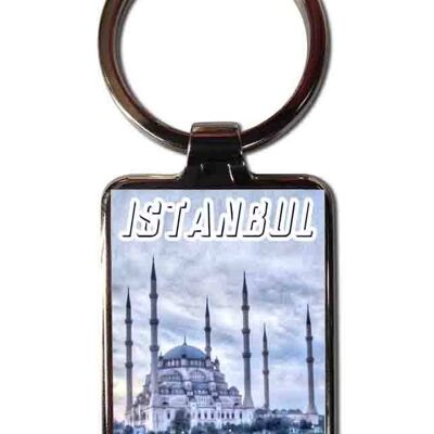 Istanbul steel keychain