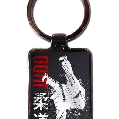 Porte-clés acier judo