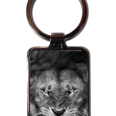 Keychain steel lion the king of the forest