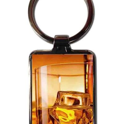Liquor steel keychain