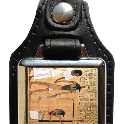 Keychain in eco leather egipto art