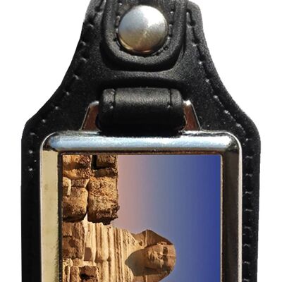 Pyramid egyptian eco leather keychain