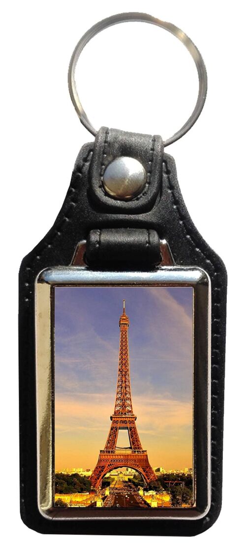Portachiavi in eco pelle Francia Torre Eifel