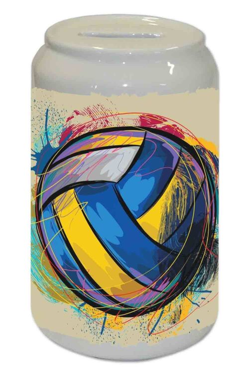 Salvadanaio in ceramica volleyball