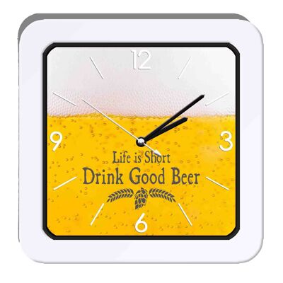 Personalized beer alarm clock