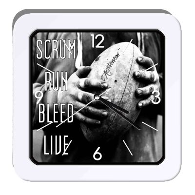 Personalized rugby alarm clock