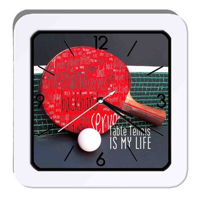 Personalized table tennis alarm clock