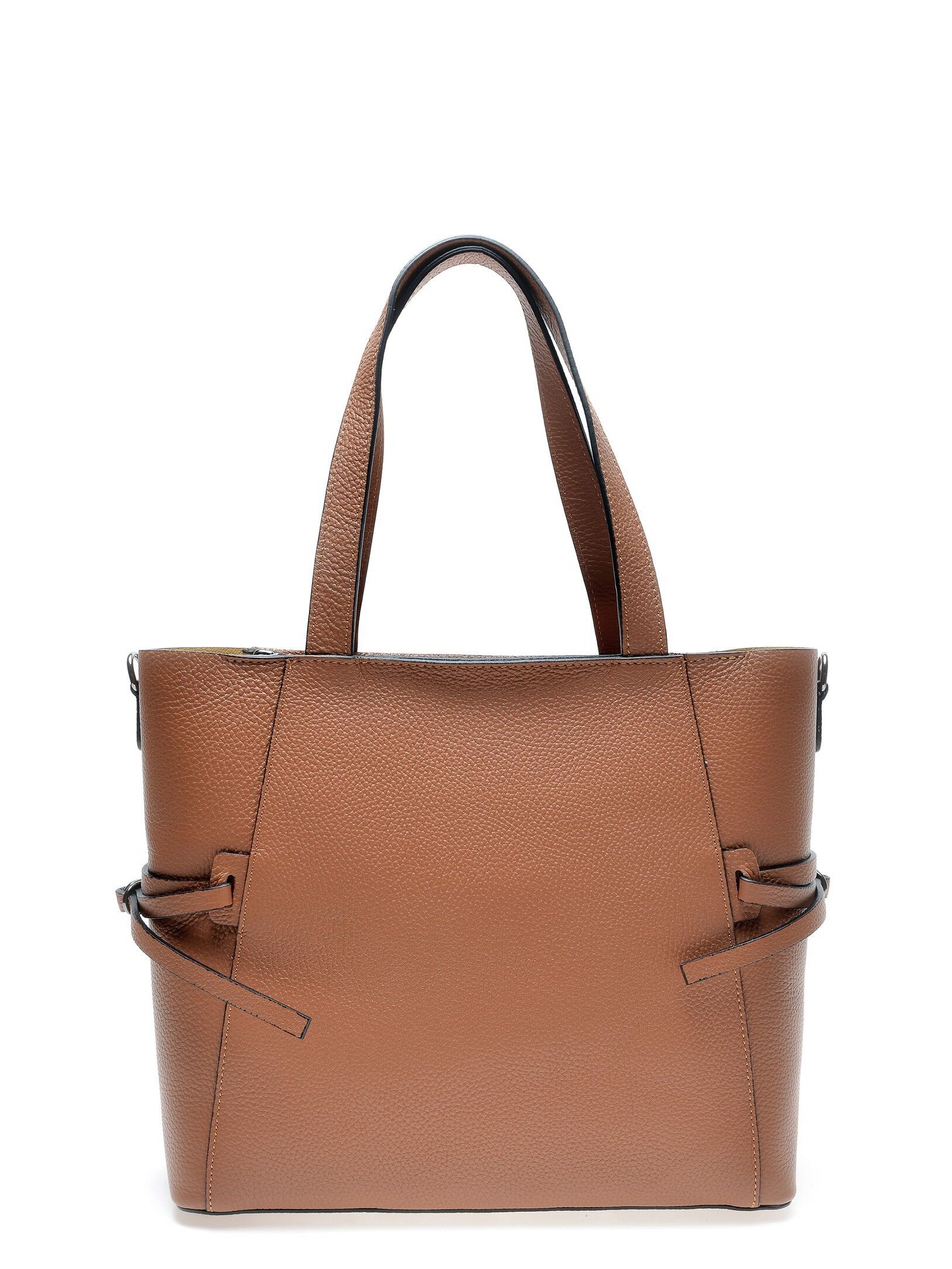 SS22 LV 1745_COGNAC_Borsa con manico superiore
