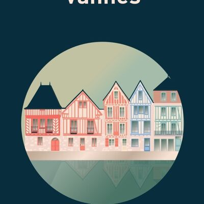 Poster VANNES Die Häuser
