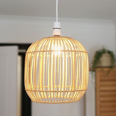 Large Round Rattan Lampshade