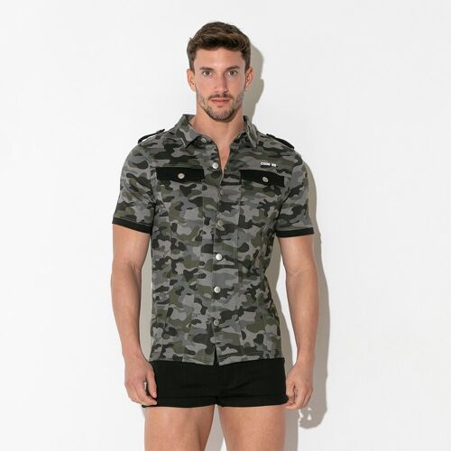 STRETCH SHIRT CAMO GREY