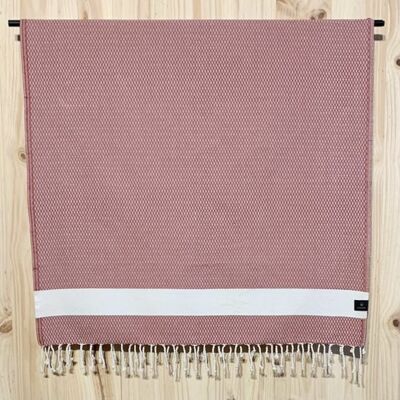 Fouta losange Terracotta