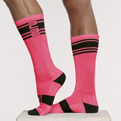 CHAUSSETTES ACTIVE NEON ROSE FLUO