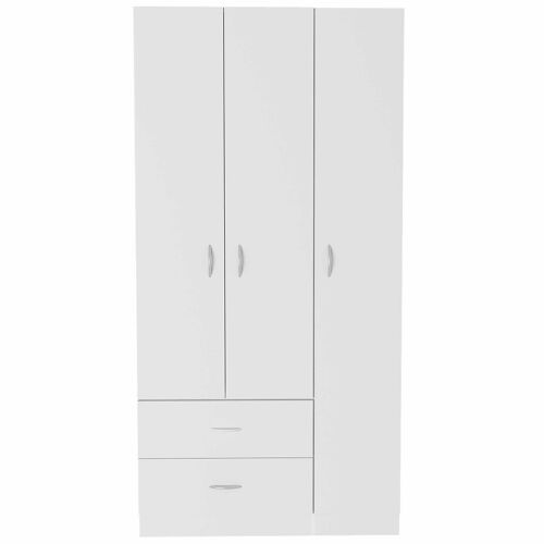 Armario De 3 Puertas Austral, 90CM AN, 180CM A, 47CM P, Blanco
