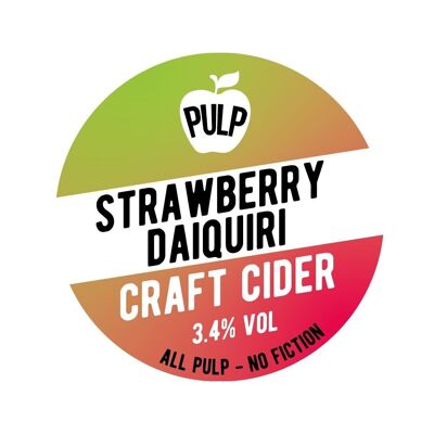PULP Strawberry Daiquiri  3.4% Cider 20L BIB