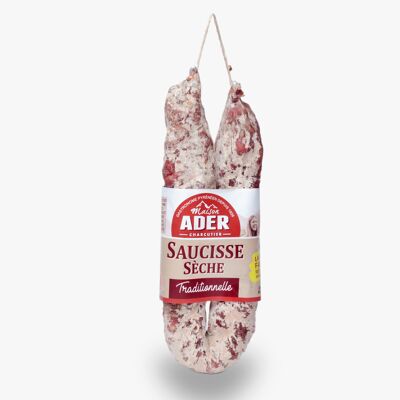 Traditional folded dry sausage