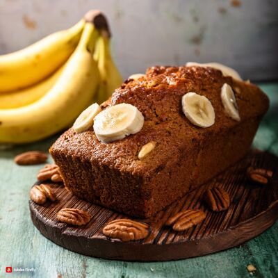 Aromi professionali altamente concentrati per pane alle banane e noci.