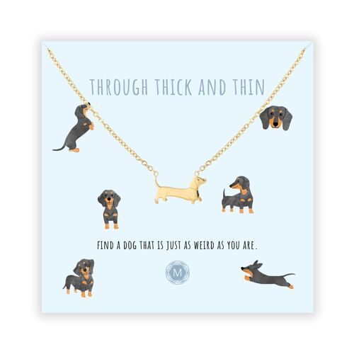THROUGH THICK AND THIN Necklace Gold