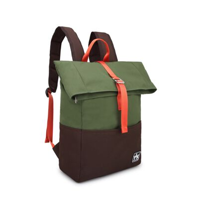 YLX Original Backpack | Army Green & Dark Brown