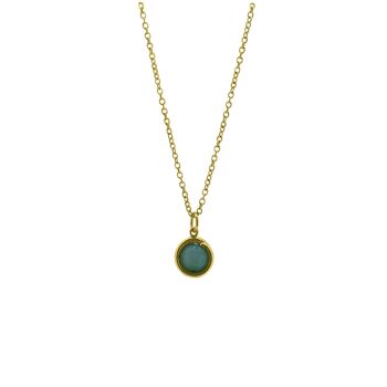 Collier Or Jaune Aqua Jade 4