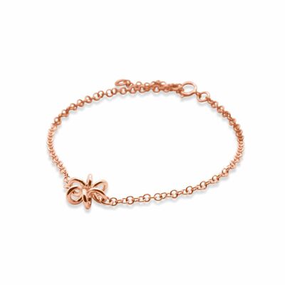 Narzissen-Blumen-Roségold-Armband