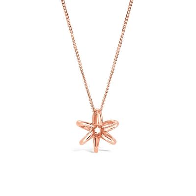 Collier Jonquille Fleur Or Rose