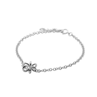 Bracciale in argento con fiore di narciso