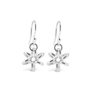 Boucles d'Oreilles Argent Fleur Jonquille