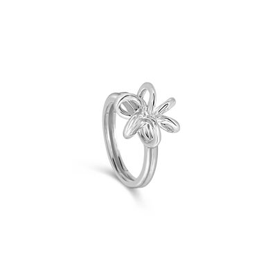 Daffodil Flower Silver Ring