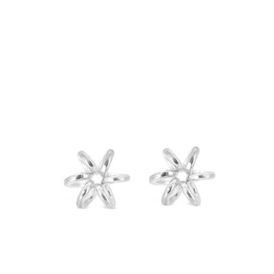 Boucles d'Oreilles Tige Argent Fleur Jonquille