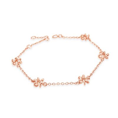 Daisy Chain Rose Gold Delicate Bracelet