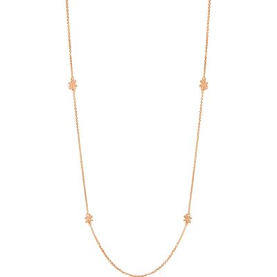 Daisy Chain Rose Gold Long Necklace