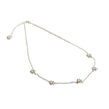 Collier fleur argent marguerite 2